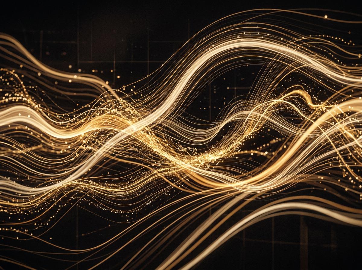 Abstract financial data visualization